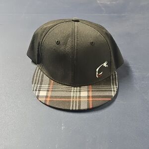 Black and Plaid Men's Cap